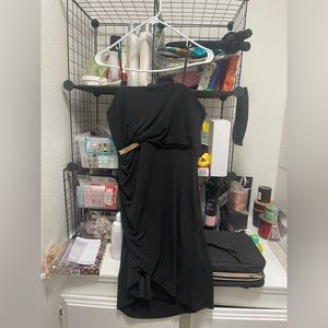 Max and Cleo Strapless Black Dress